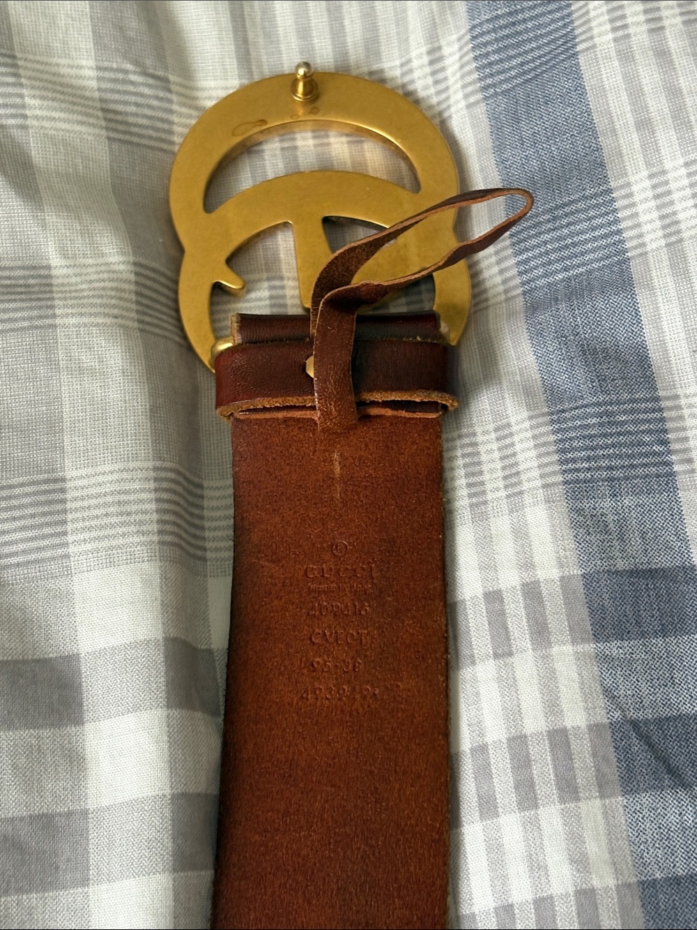 Brown Leather Men's Gucci Belt - Picture 2 of 4